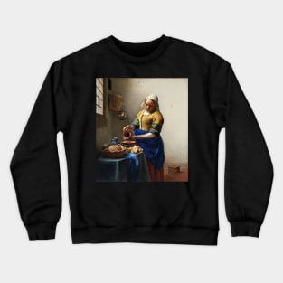 Het melkmeisje, Johannes Vermeer Crewneck Sweatshirt